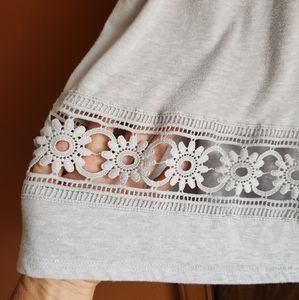 Soft Tank with Cutout Lace